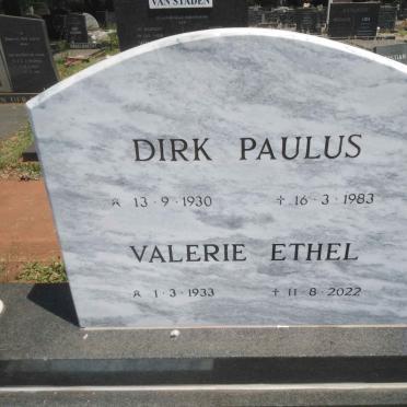 BOSCH Dirk Paulus 1930-1983 &amp; Valerie Ethel 1933-2022