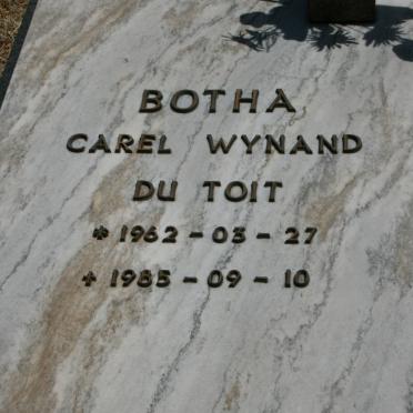 BOTHA Carel Wynand Du Toit 1962-1985