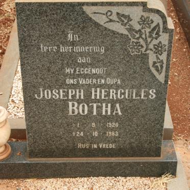 BOTHA Joseph Hercules 1920-1983