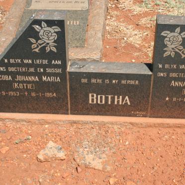BOTHA Anna Maria 1949-1951 :: BOTHA Jacoba Johanna Maria 1953-1954