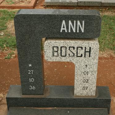 BOSCH Ann 1936-1987