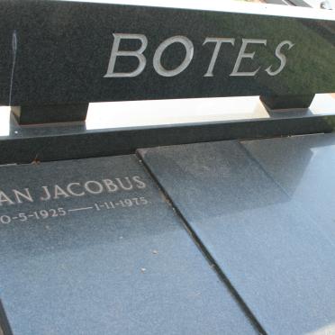BOTES Jan Jacobus 1925-1975