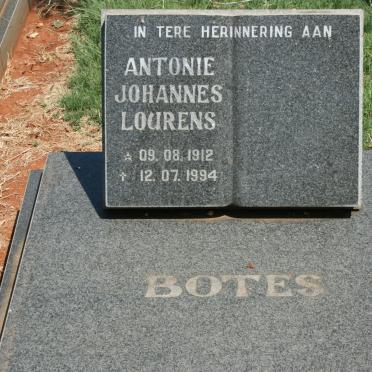 BOTES Antonie Johannes Lourens 1912-1994