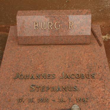 BURGER Johannes Jacobus Stephanus 1919-1987