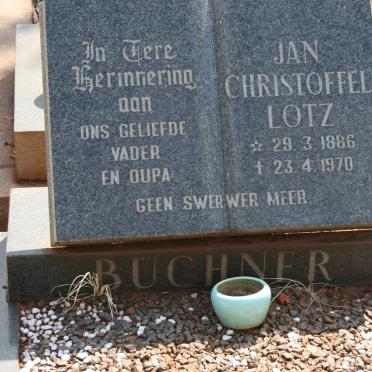 BÜCHNER Jan Christoffel Lotz 1886-1970