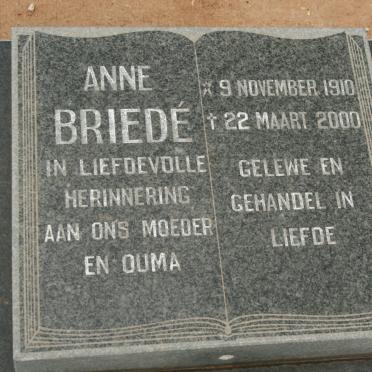 BRIEDE Anne 1910-2000