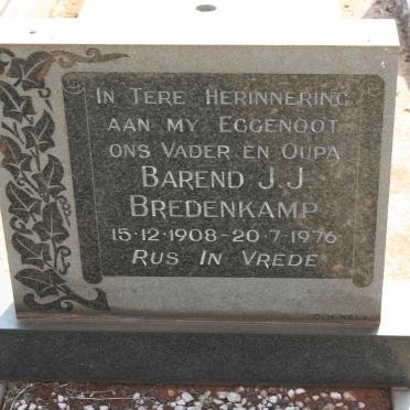 BREDENKAMP Barend J.J. 1908-1976