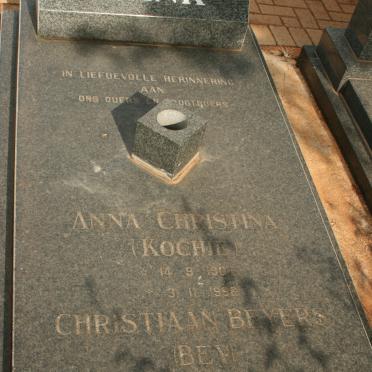 BRINK Christiaan Beyers 1908-199? &amp; Anna Christina 190?-19??
