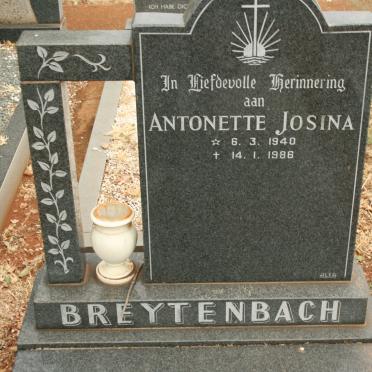 BREYTENBACH Antonette Josina 1940-1986