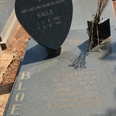 BLOEM Kallie 1963-1991