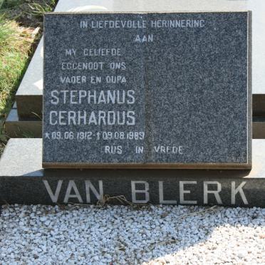 BLERK Stephanus Gerhardus, van 1912-1989