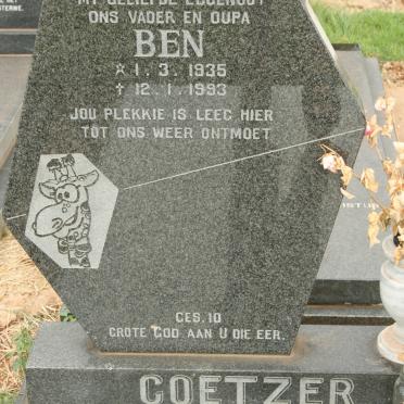 COETZER Ben 1935-1993