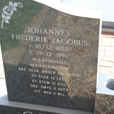 COETZEE Johannes Frederik Jacobus 1953-1990