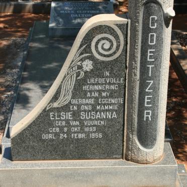 COETZER Elsie Susanna nee VAN VUUREN 1893-1955