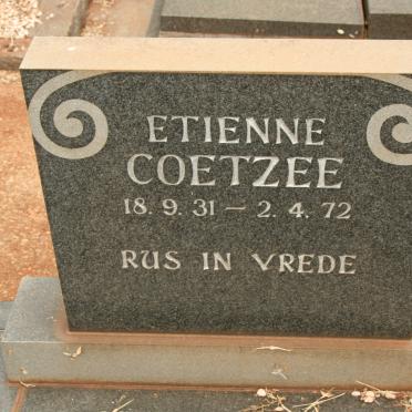 COETZEE Etienne 1931-1972