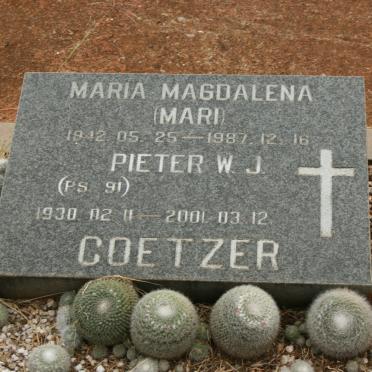 COETZER Pieter W.J. 1930-2001