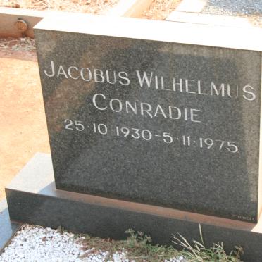 CONRADIE Jacobus Wilhelmus 1930-1975