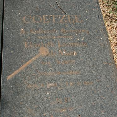 COETZEE Elizabeth Laurencia Hida Maria nee BOWER 1898-1984