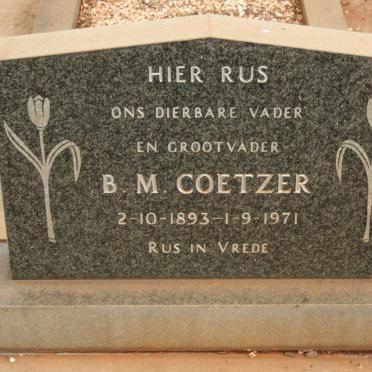 COETZER B.M. 1893-1971
