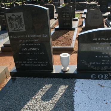 COETSEE Jan Hendrik 1917-1972 &amp; Hester Jacoba Sophia JONKER 1919-1992