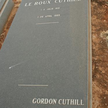 CUTHILL Gordon 1919-1995 :: CUTHILL Mary Joyce Le Roux 1931-1999