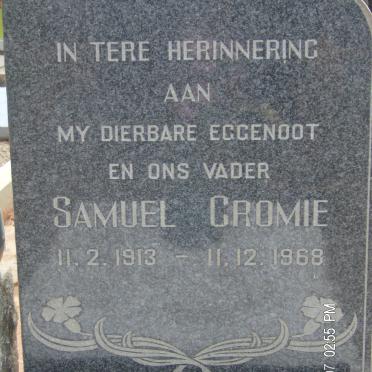 CROMIE Samuel 1913-1968