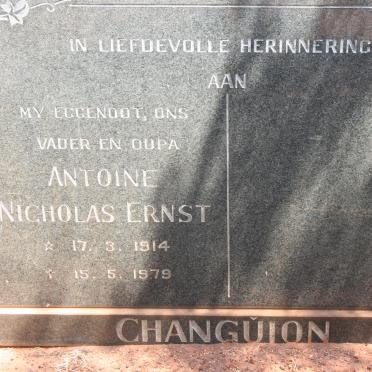 CHANGUION Antoine Nicholas Ernst 1914-1979