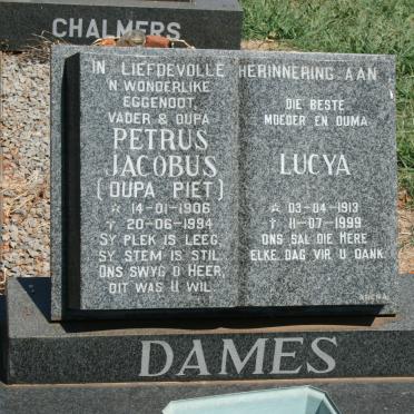 DAMES Petrus Jacobus 1906-1994 &amp; Lucya 1913-1999