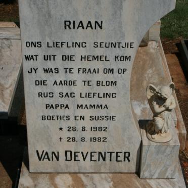 DEVENTER Riaan, van 1982-1982