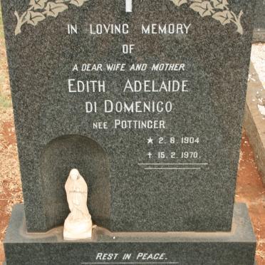 DOMENICO Edith Adelaide, di nee POTTINGER 1904-1970