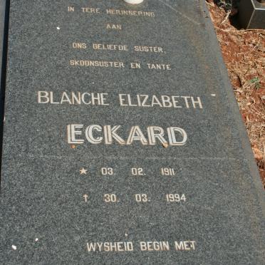 ECKARD Blanche Elizabeth 1911-1994