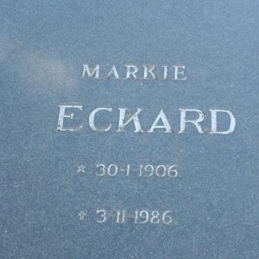 ECKARD Markie 1906-1986