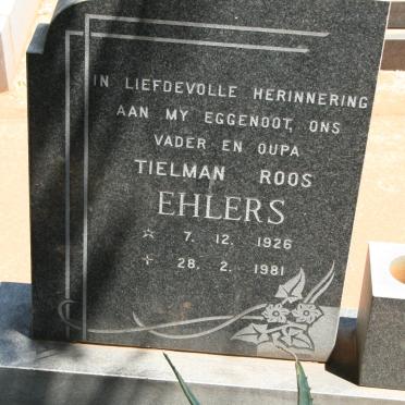 EHLERS Tielman Roos 1926-1981