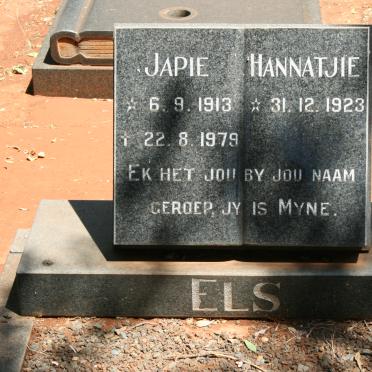 ELS Japie 1913-1979 &amp; Hannatjie 1923-