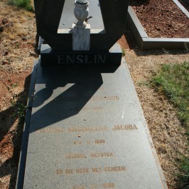 ENSLIN Johannes Stephanus 1899-1989 &amp; Martha Magdalena Jacoba HEYSTEK 1898-1989