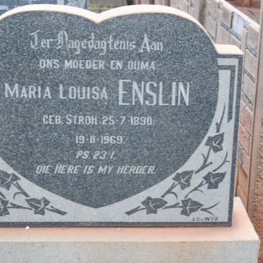 ENSLIN Maria Louisa nee STROH 1890-1969