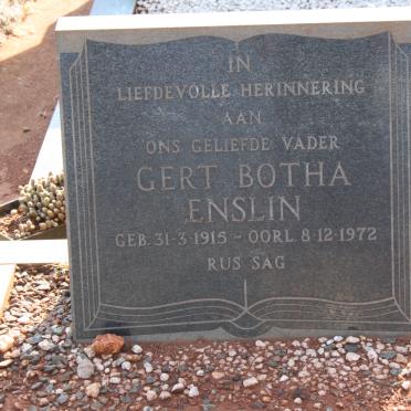 ENSLIN Gert Botha 1915-1972