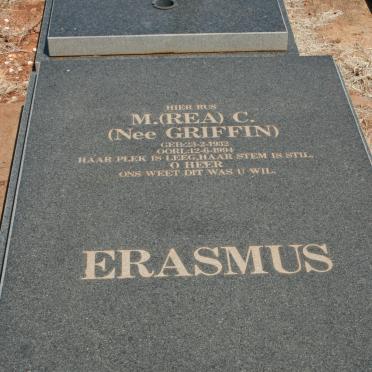 ERASMUS M.C. nee GRIFFIN 1932-1994