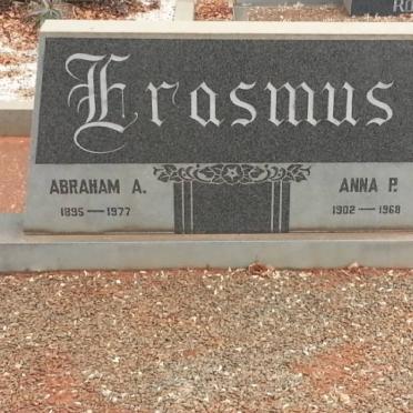 ERASMUS Abraham A. 1895-1977 &amp; Anna P. 1902-1968