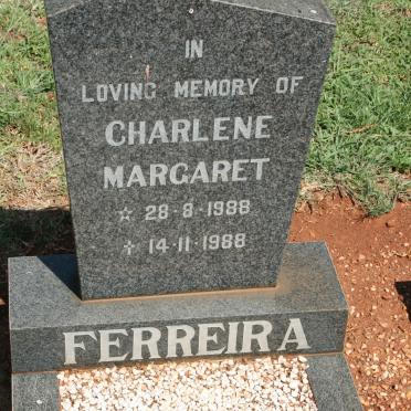 FERREIRA Charlene Margaret 1988-1988