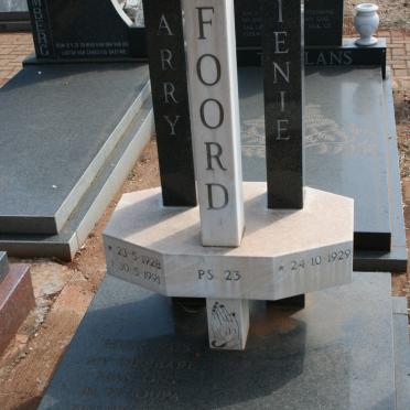 FOORD Harry 1928-1991 &amp; Lienie 1929-