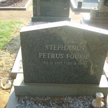 FOURIE Stephanus Petrus 1917-1980