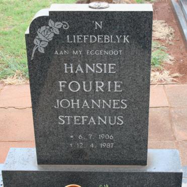 FOURIE Johannes Stephanus 1906-1987