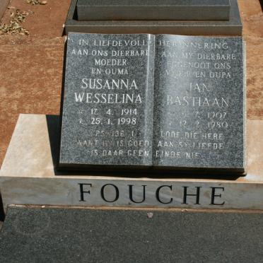 FOUCHE Jan Bastiaan 1907-1980 &amp; Susanna Wesselina 1914-1998