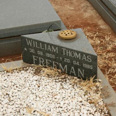 FREEMAN William Thomas 1906-1985