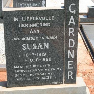 GARDNER Susan 1919-1980