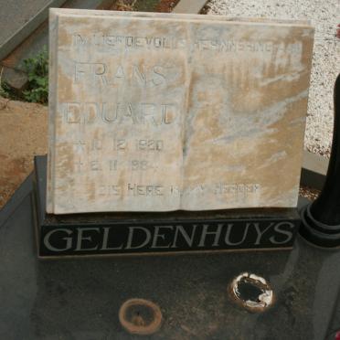 GELDENHUYS Frans Eduard 1920-1984