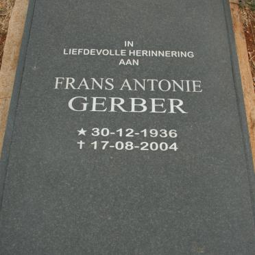 GERBER Frans Antonie 1936-2004