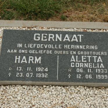 GERNAAT Harm 1924-1992 &amp; Aletta Cornelia 1933-1999
