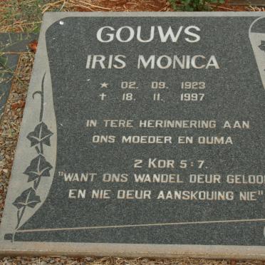 GOUWS Iris Monica 1923-1997